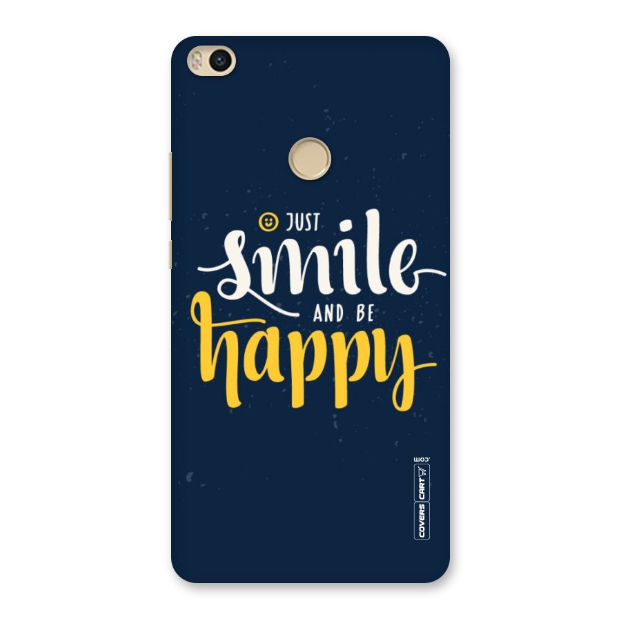 Just Smile Back Case for Mi Max 2