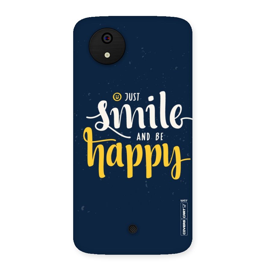 Just Smile Back Case for Micromax Canvas A1