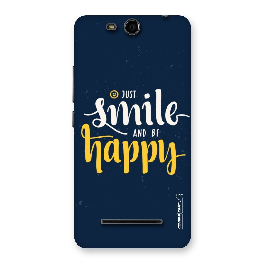 Just Smile Back Case for Micromax Canvas Juice 3 Q392