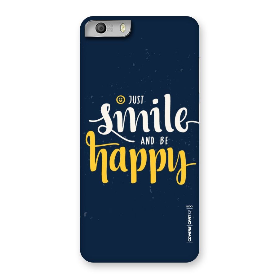 Just Smile Back Case for Micromax Canvas Knight 2