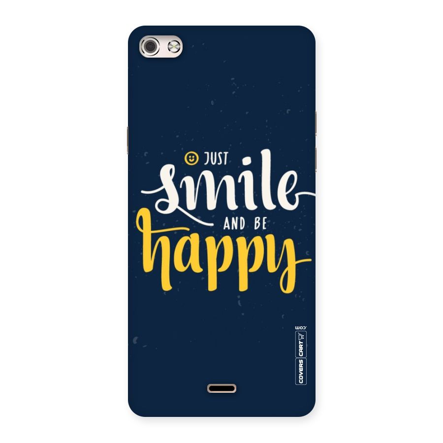 Just Smile Back Case for Micromax Canvas Silver 5