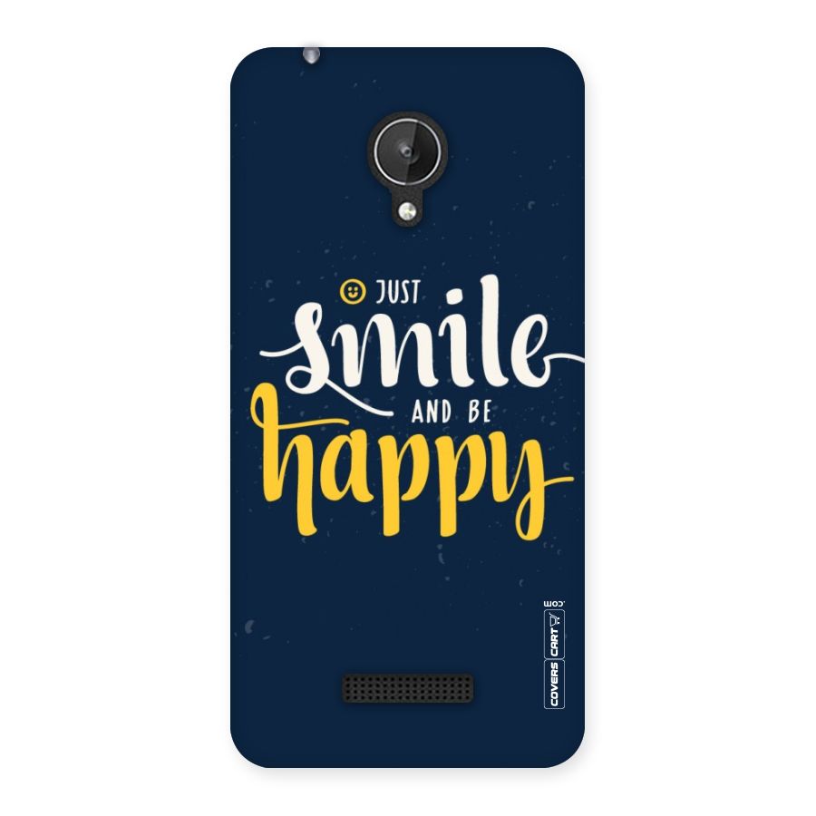 Just Smile Back Case for Micromax Canvas Spark Q380