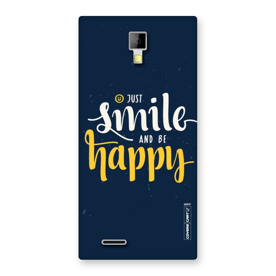 Just Smile Back Case for Micromax Canvas Xpress A99