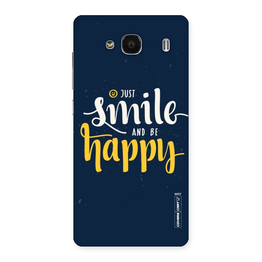 Just Smile Back Case for Redmi 2 Prime