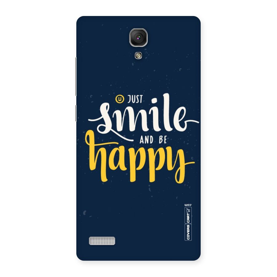Just Smile Back Case for Redmi Note Prime