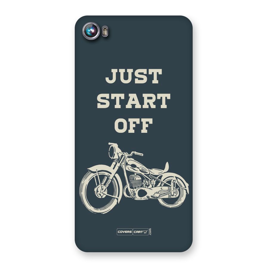Just Start Off Back Case for Canvas Fire 4