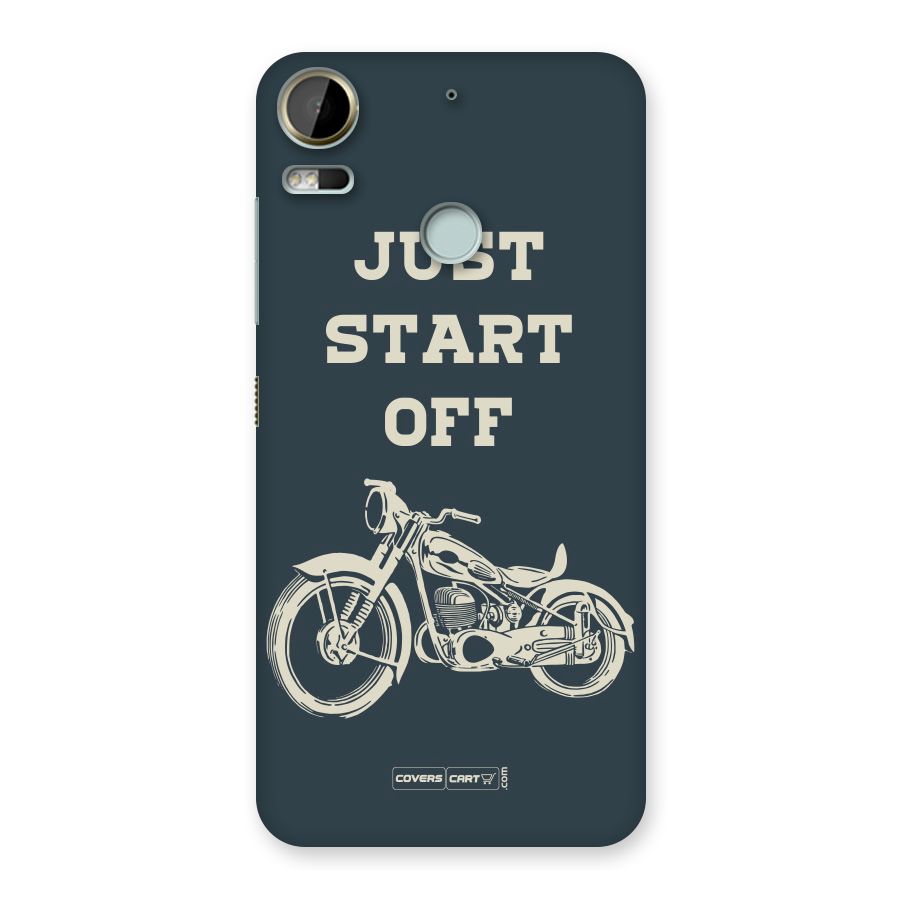 Just Start Off Back Case for Desire 10 Pro