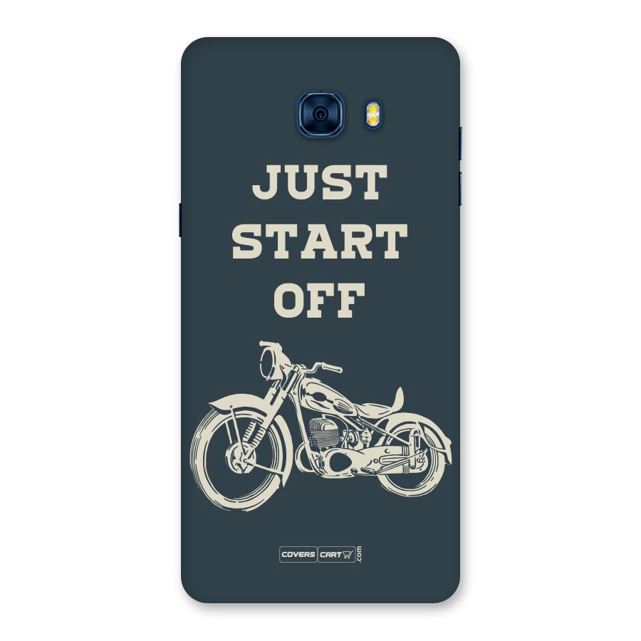 Just Start Off Back Case for Galaxy C7 Pro