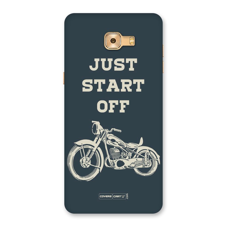 Just Start Off Back Case for Galaxy C9 Pro