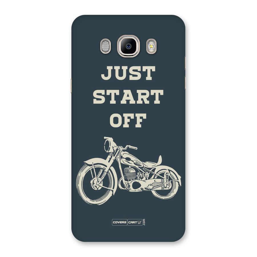 Just Start Off Back Case for Galaxy On8