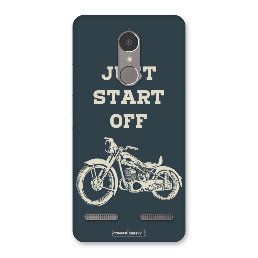 Just Start Off Back Case for Lenovo K6