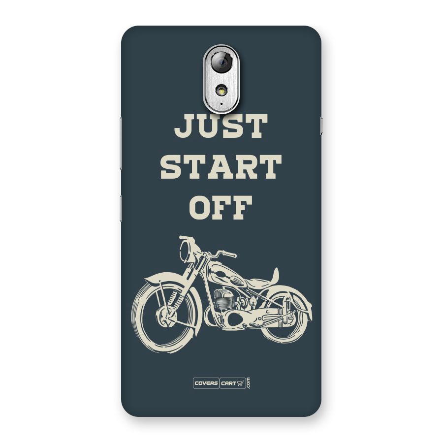 Just Start Off Back Case for Lenovo Vibe P1M