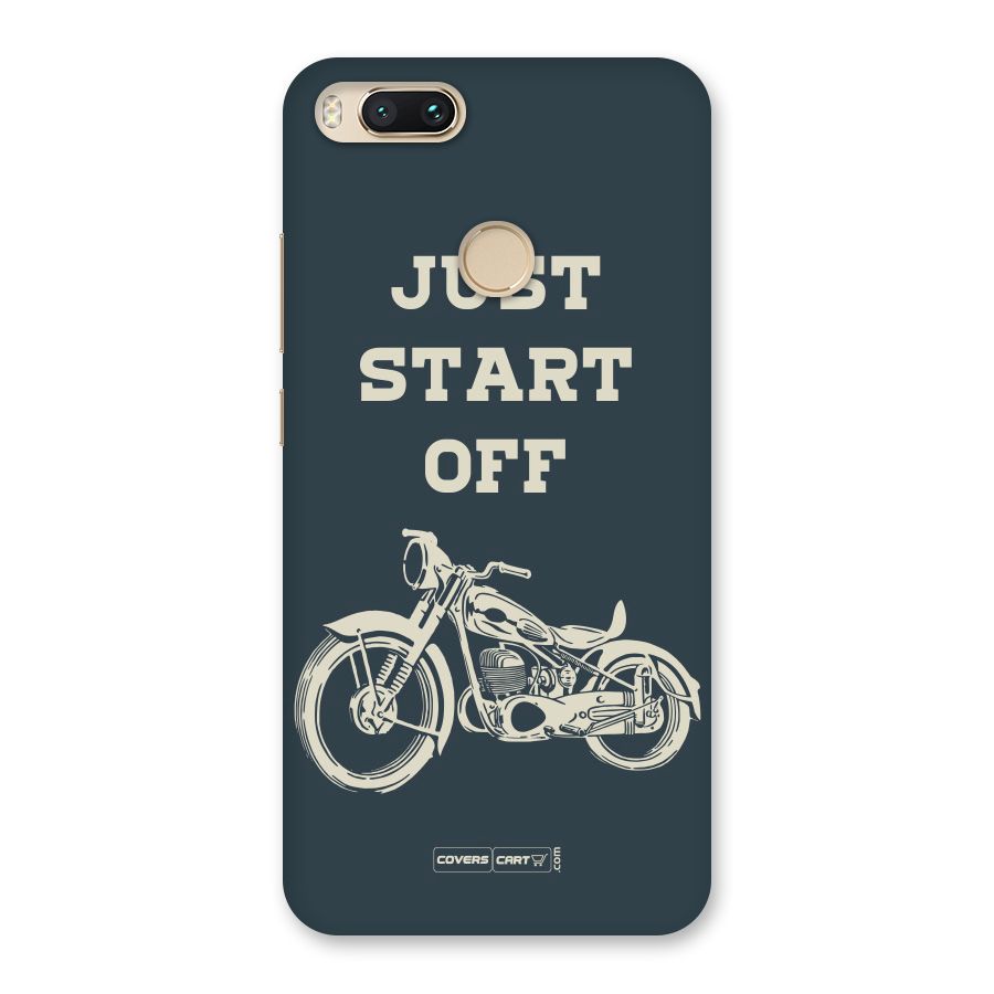 Just Start Off Back Case for Mi A1