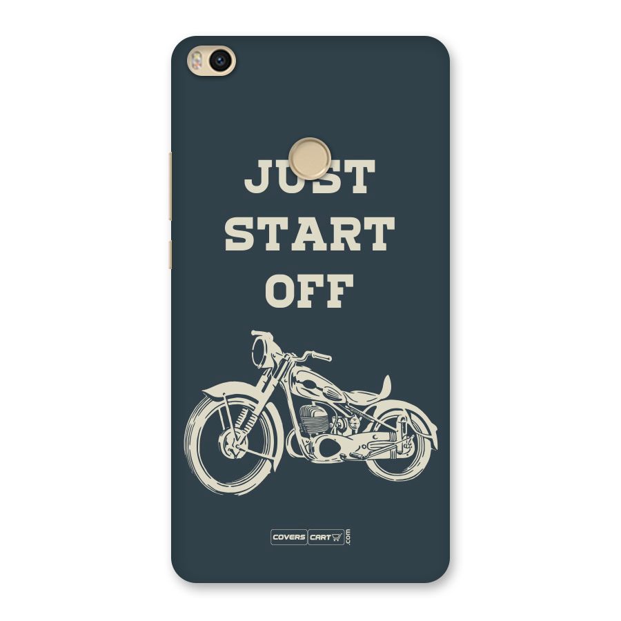 Just Start Off Back Case for Mi Max 2