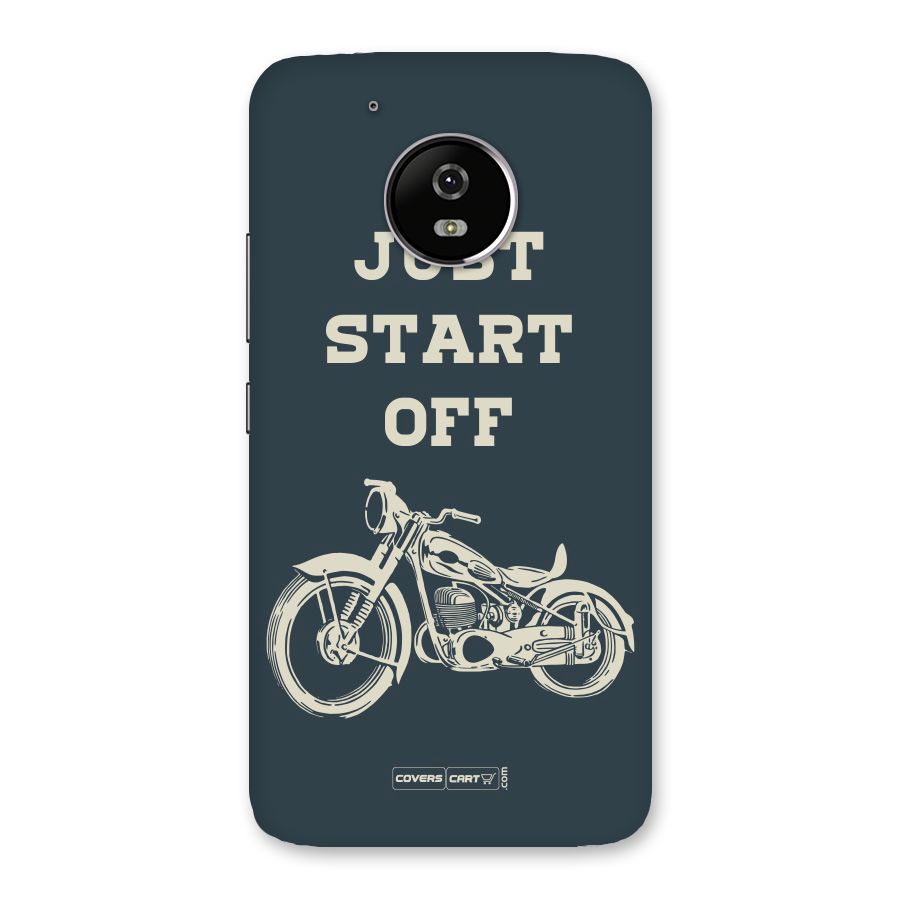 Just Start Off Back Case for Moto G5
