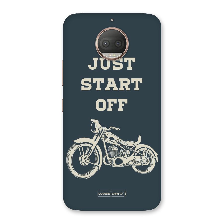 Just Start Off Back Case for Moto G5s Plus