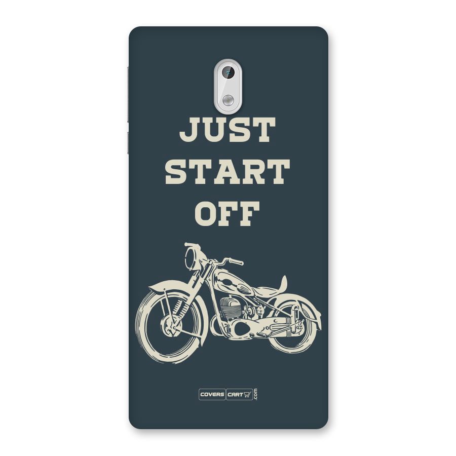 Just Start Off Back Case for Nokia 3
