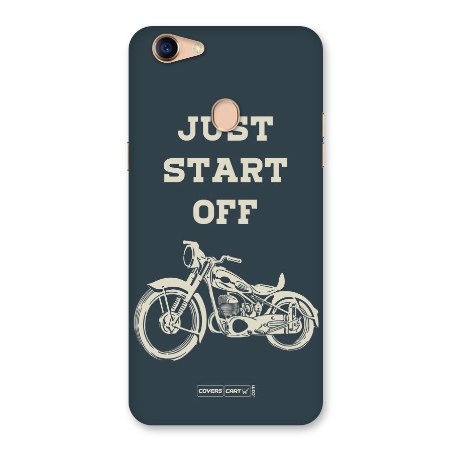 Just Start Off Back Case for Oppo F5