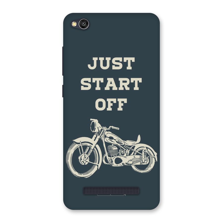 Just Start Off Back Case for Redmi 4A