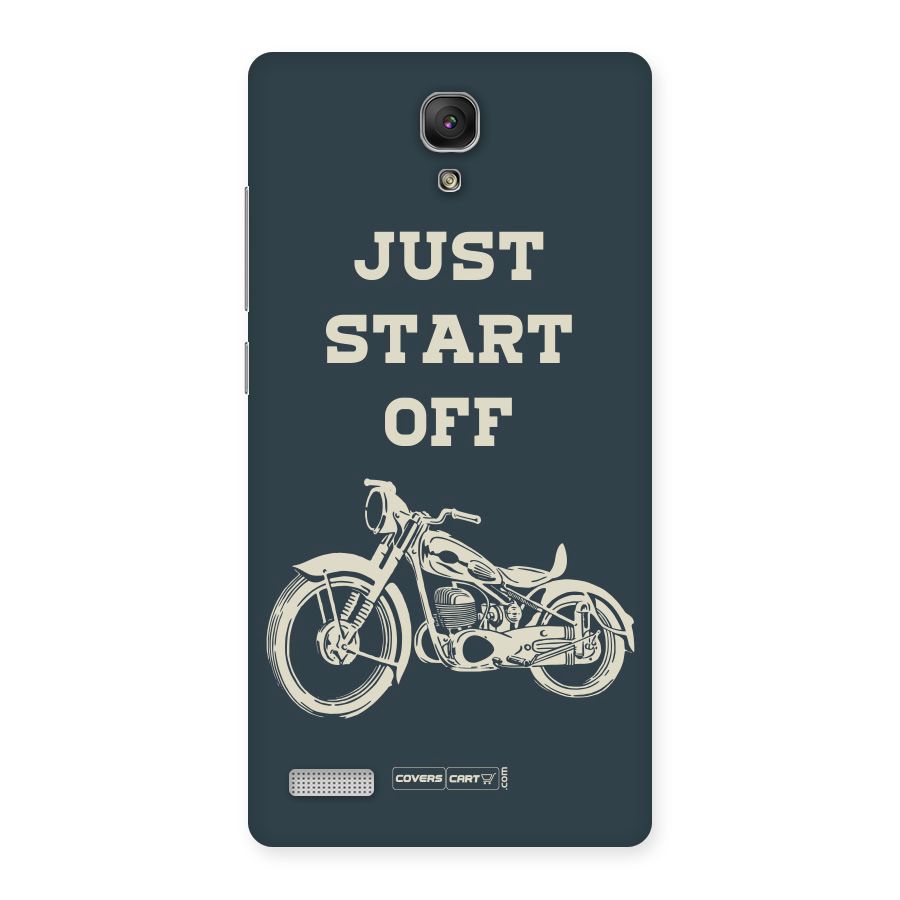 Just Start Off Back Case for Redmi Note Prime