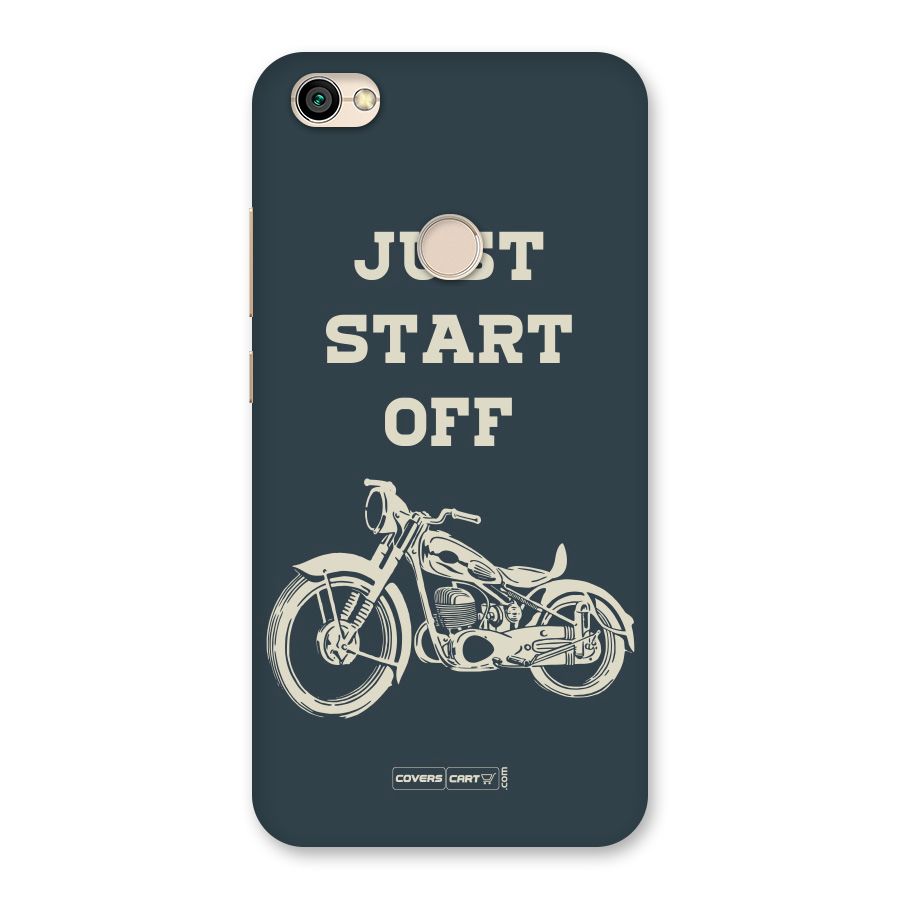 Just Start Off Back Case for Redmi Y1 2017