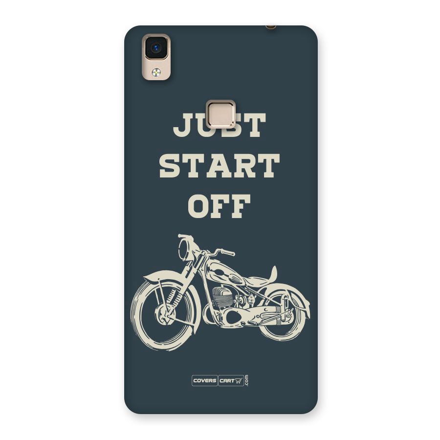 Just Start Off Back Case for V3 Max