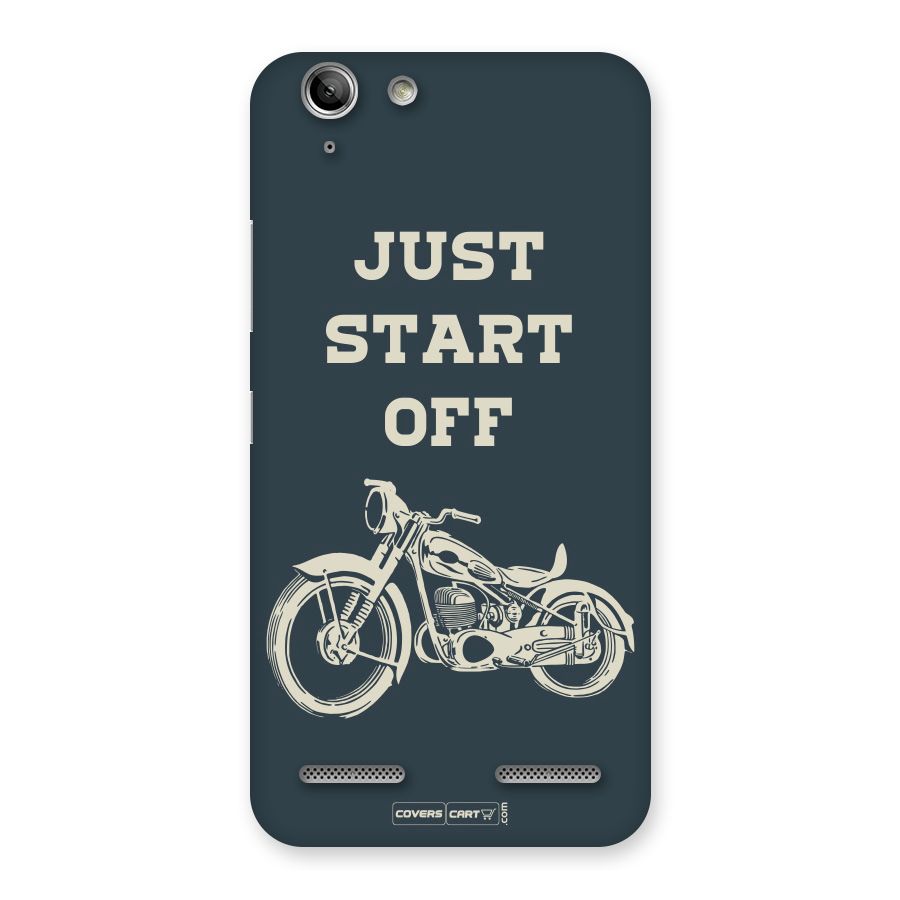 Just Start Off Back Case for Vibe K5