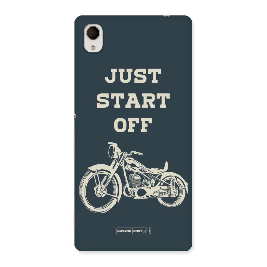 Just Start Off Back Case for Xperia M4 Aqua