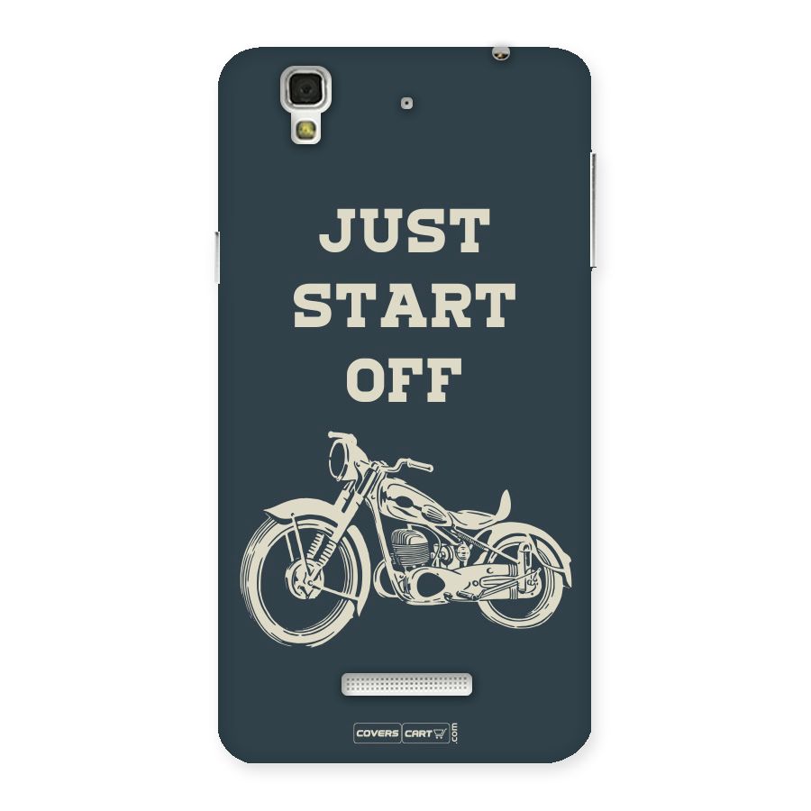Just Start Off Back Case for YU Yureka Plus
