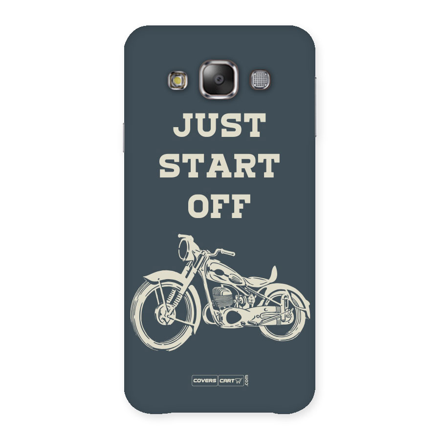 Just Start Off Back Case for Galaxy E7
