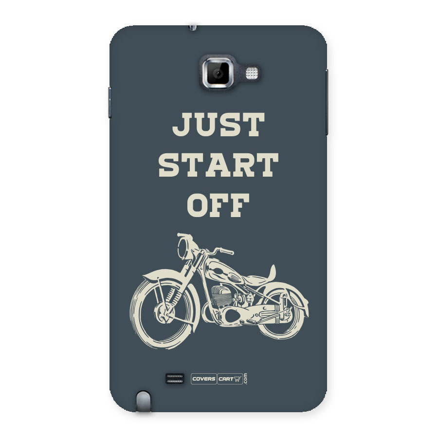 Just Start Off Back Case for Galaxy Note