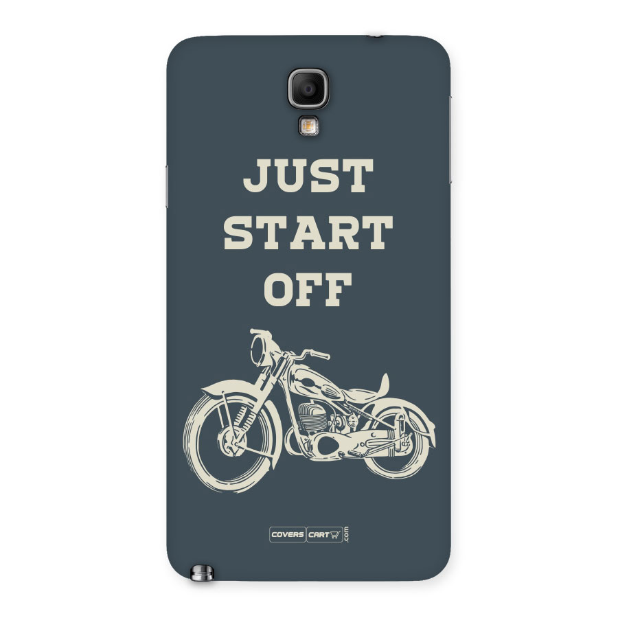 Just Start Off Back Case for Galaxy Note 3 Neo