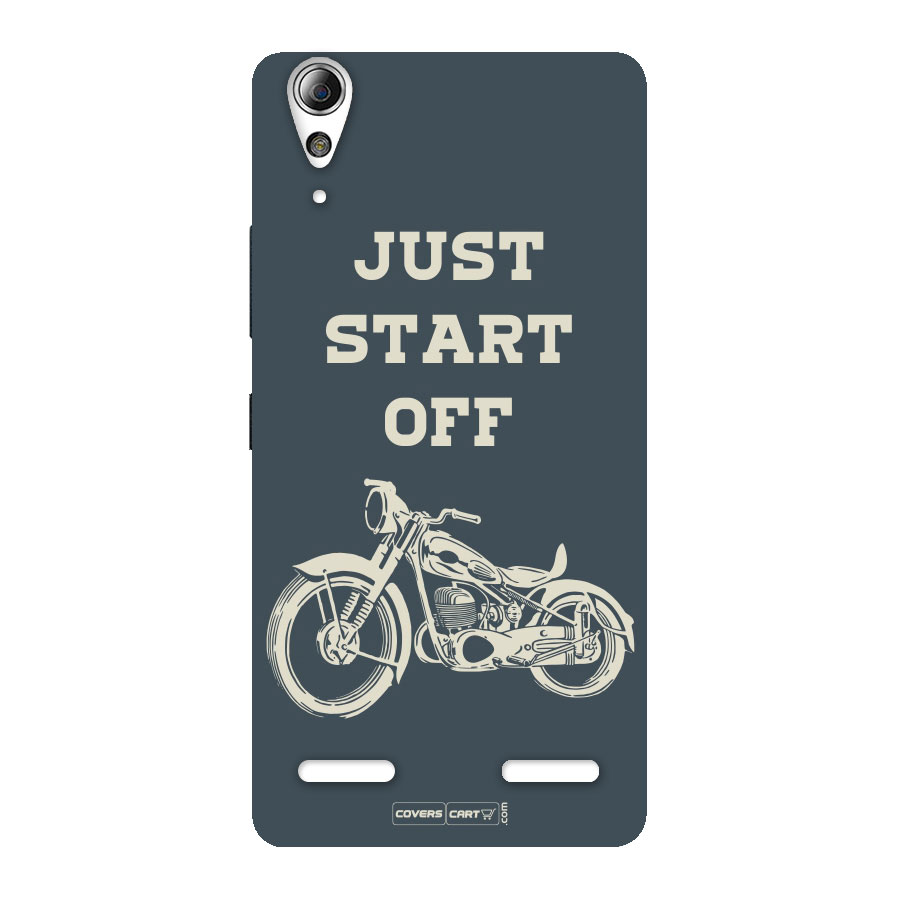 Just Start Off Back Case for Lenovo A6000 Plus