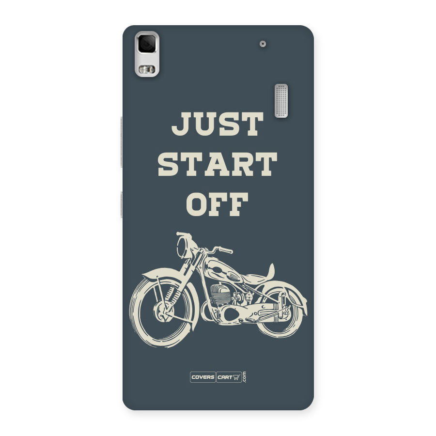 Just Start Off Back Case for Lenovo A7000