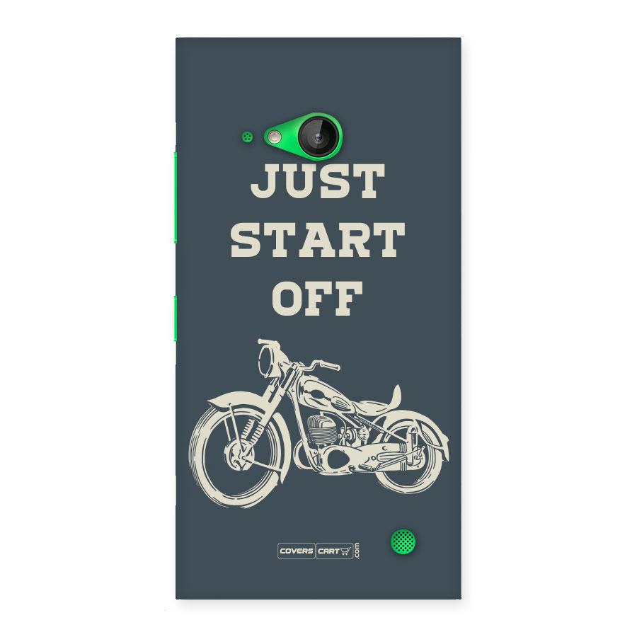 Just Start Off Back Case for Lumia 730