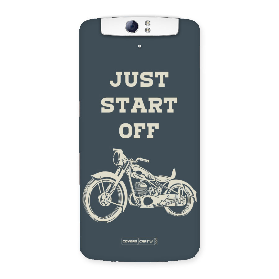 Just Start Off Back Case for Oppo N1