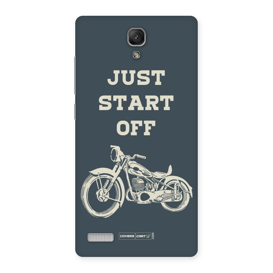 Just Start Off Back Case for Redmi Note