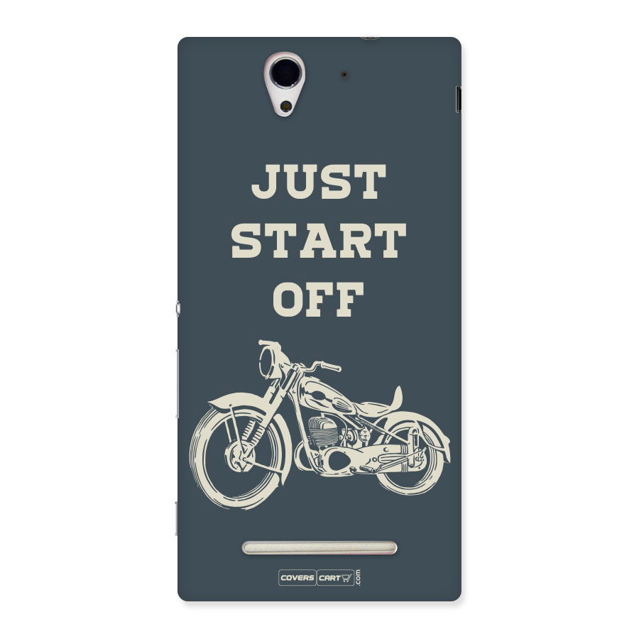 Just Start Off Back Case for Sony Xperia C3