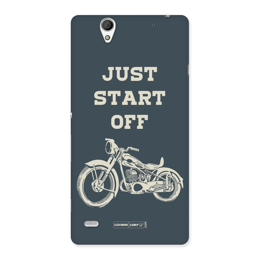 Just Start Off Back Case for Sony Xperia C4