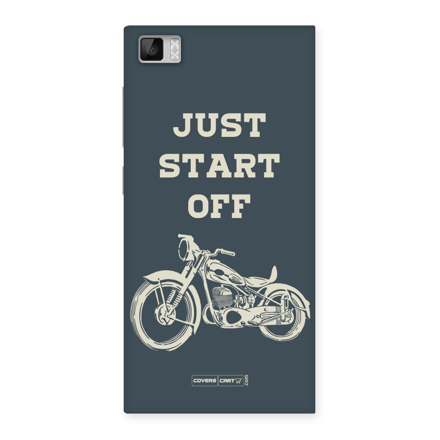 Just Start Off Back Case for Xiaomi Mi3