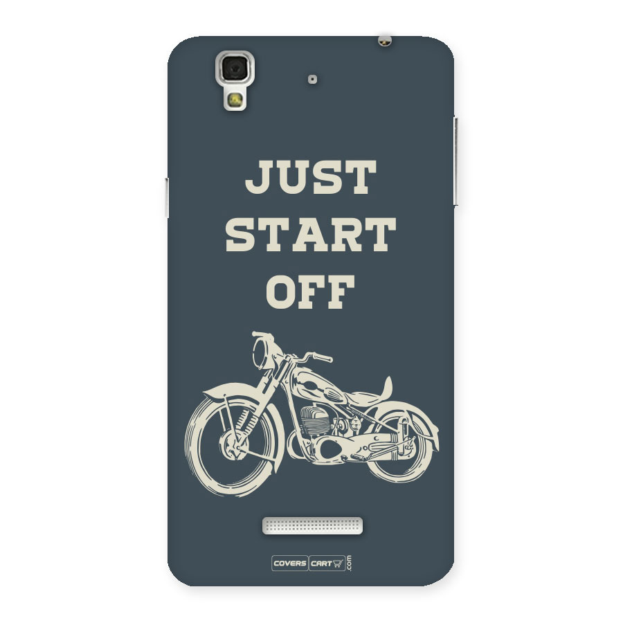 Just Start Off Back Case for Yu Yureka