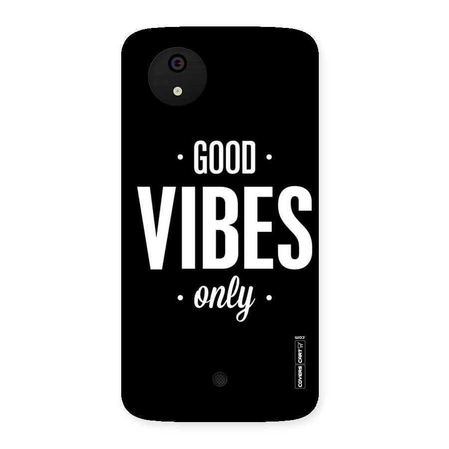 Just Vibes Back Case for Micromax Canvas A1