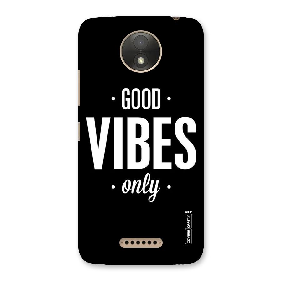 Just Vibes Back Case for Moto C Plus