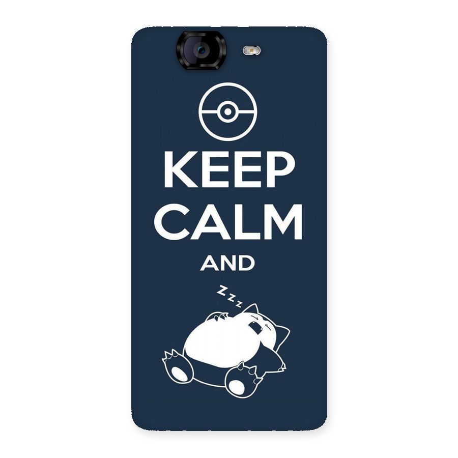Keep Calm and Sleep Back Case for Canvas Knight A350