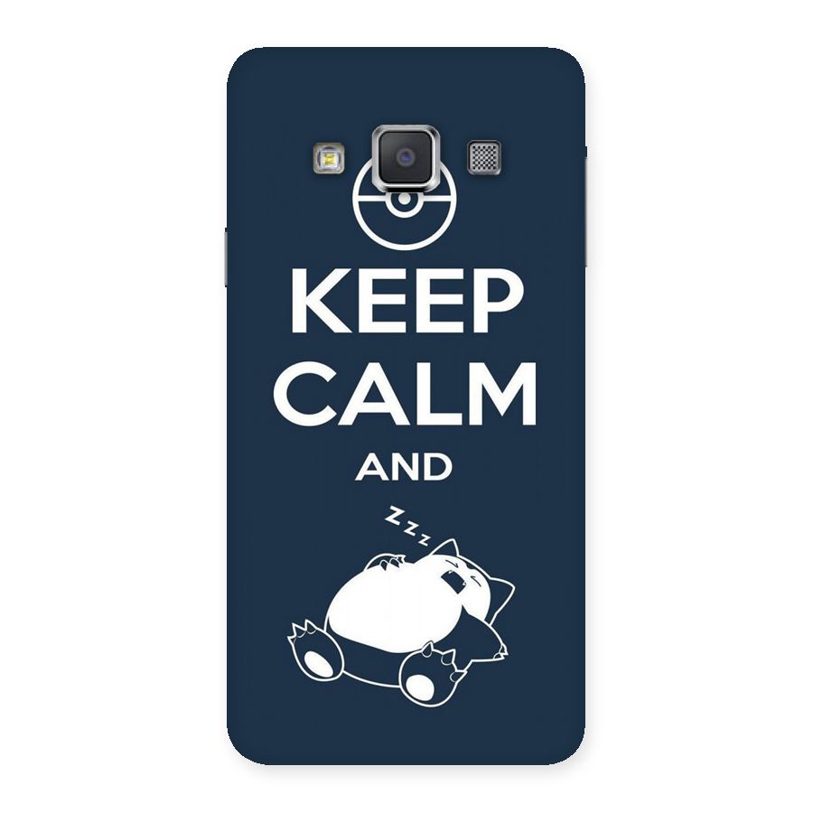 Keep Calm and Sleep Back Case for Galaxy A3