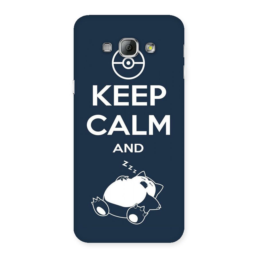 Keep Calm and Sleep Back Case for Galaxy A8