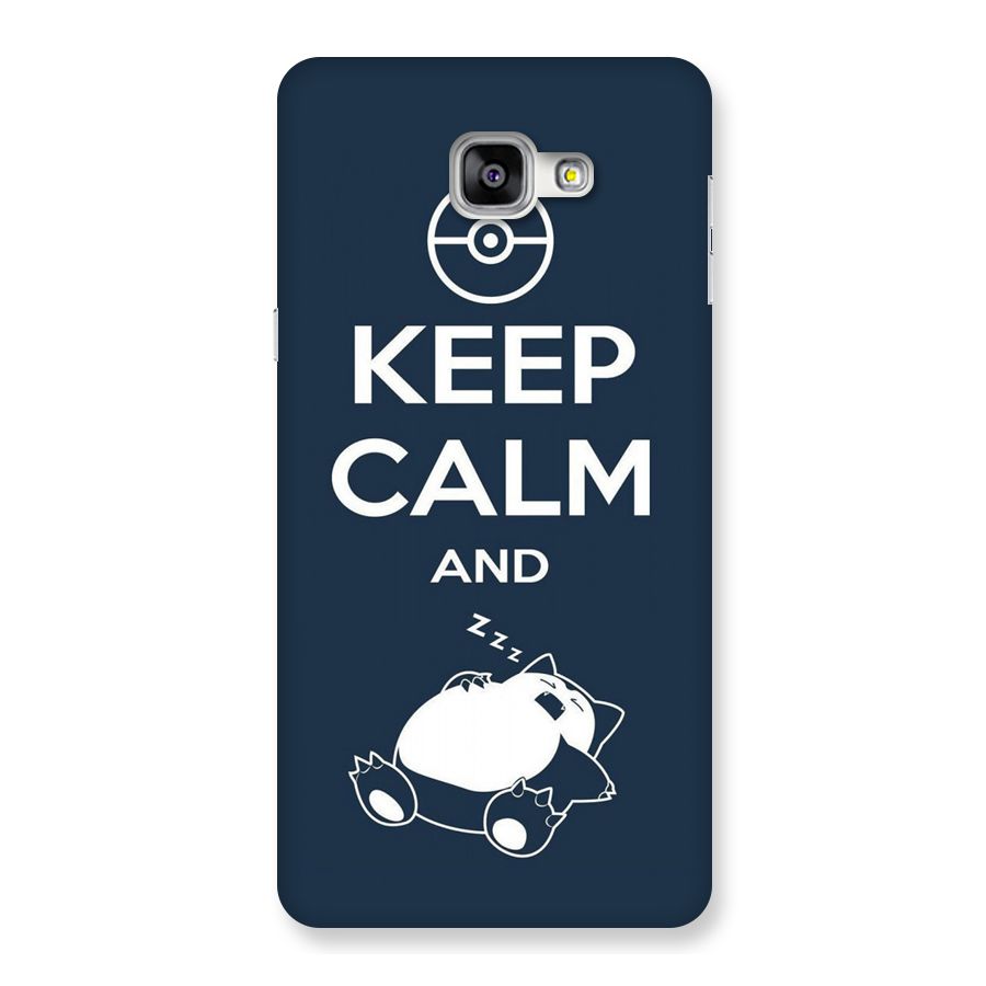 Keep Calm and Sleep Back Case for Galaxy A9