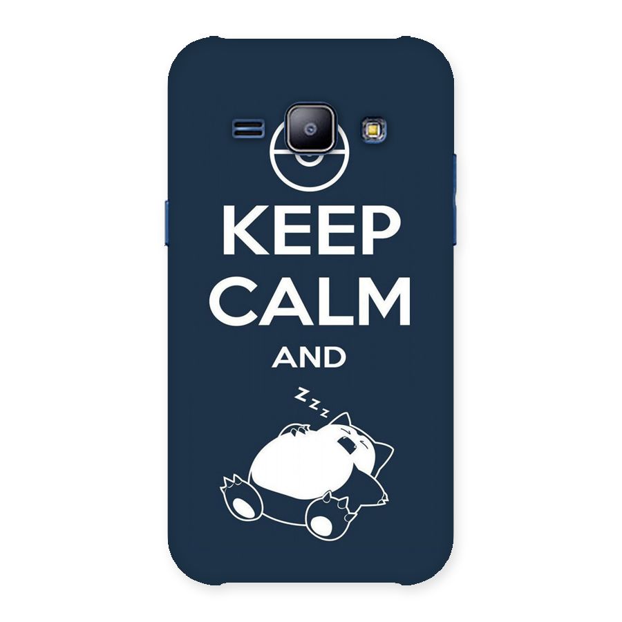 Keep Calm and Sleep Back Case for Galaxy J1