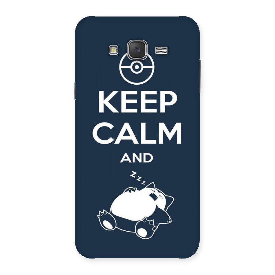 Keep Calm and Sleep Back Case for Galaxy J7