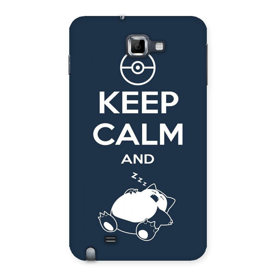 Keep Calm and Sleep Back Case for Galaxy Note